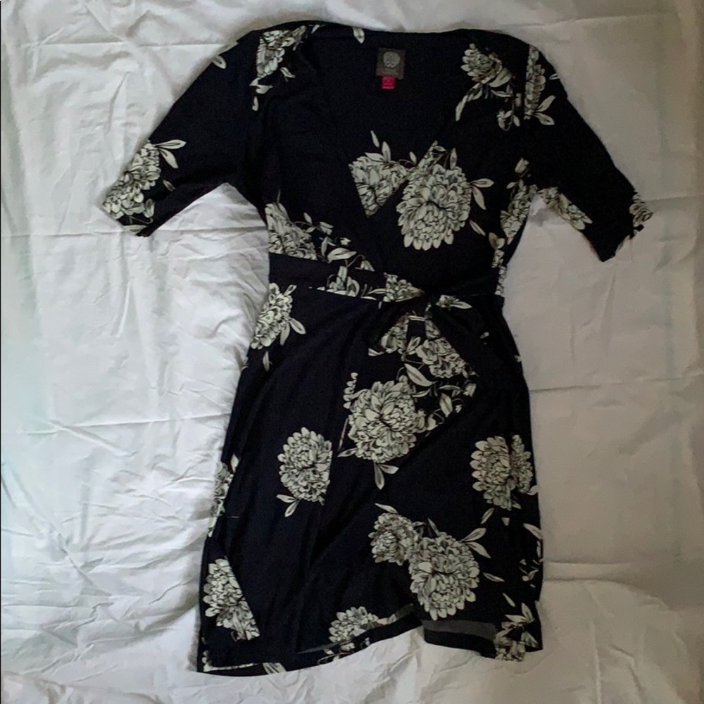 Vince Camuto Blue Floral Tie Dress!